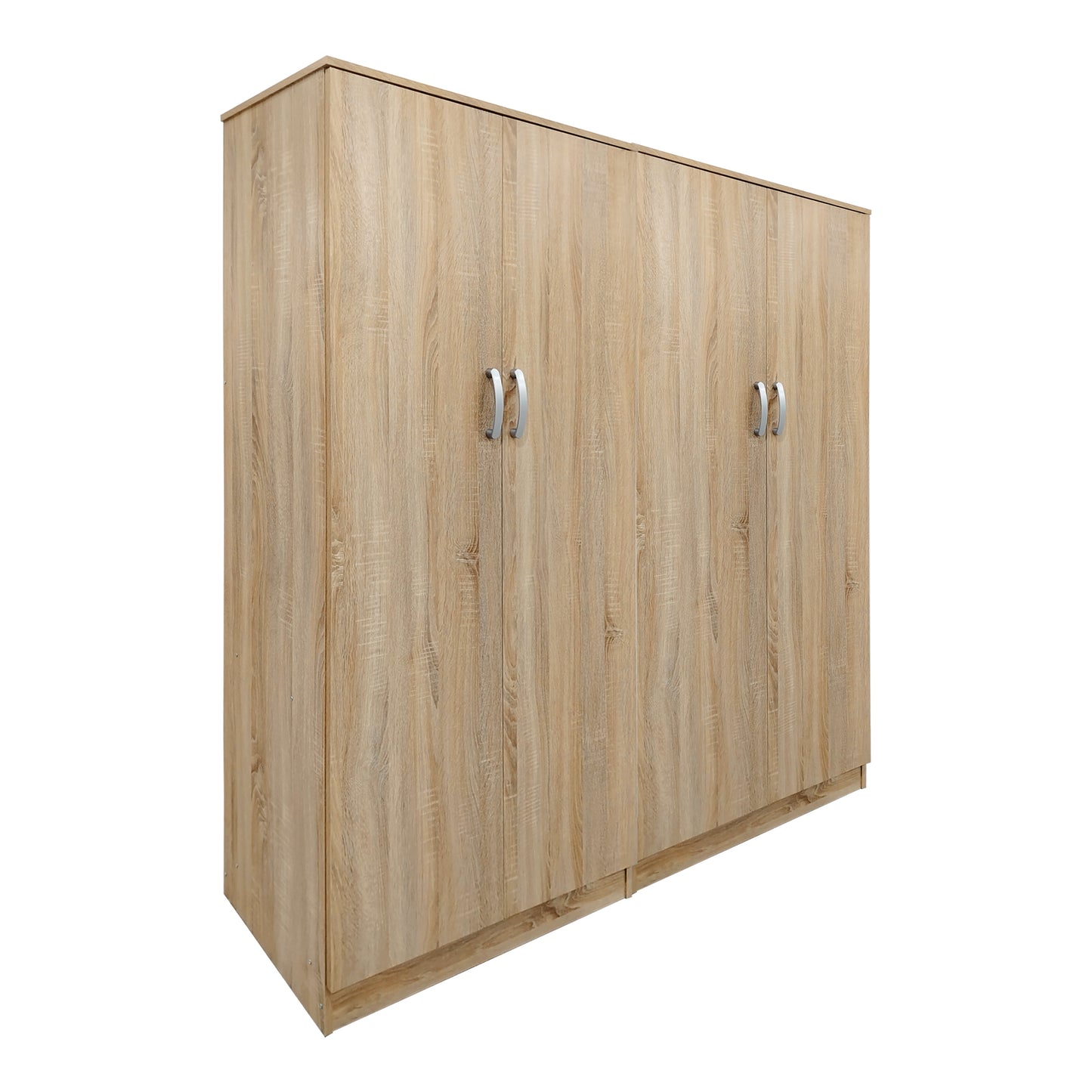 Ντουλάπα τετράφυλλη Athos Ι pakoworld sonoma 160x42x180εκ - Hippiehome.gr