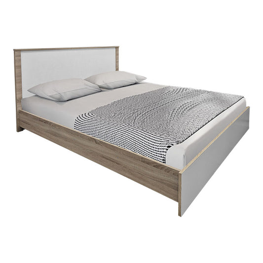 Σετ Κρεβατοκάμαρας Athos Sonoma Λευκό με Κρεβάτι 160x200εκ Σετ 4τεμ - Hippiehome.gr