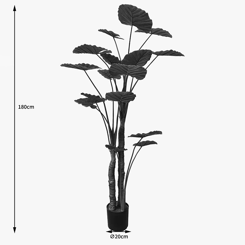 Διακοσμητικό φυτό σε γλάστρα Taro Plant Inart πράσινο Φ90x180εκ - Hippiehome.gr