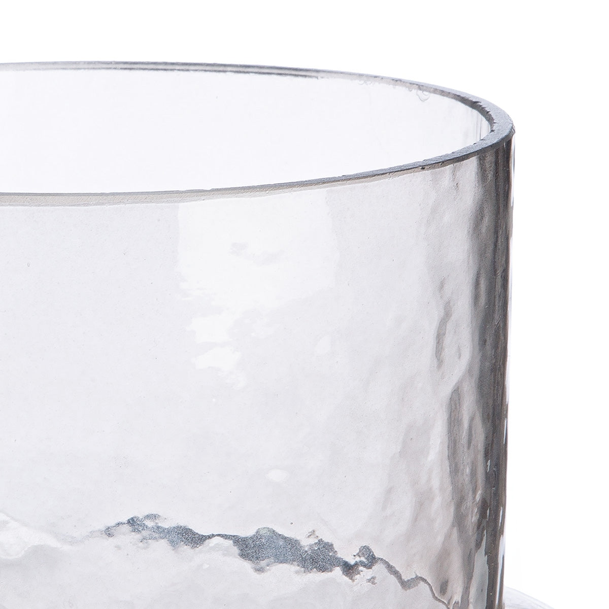 Βάζο "Levels" Γυάλινο Γκρι PU 16.5x14.5x16.5cm - Hippiehome.gr