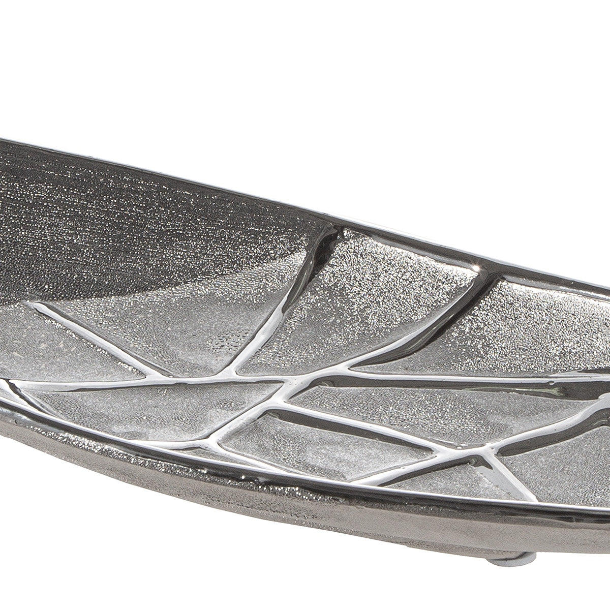 Μπολ Κεραμικό Ασημί χρώμα 39X15X3Cm 39X15X3Cm - Hippiehome.gr