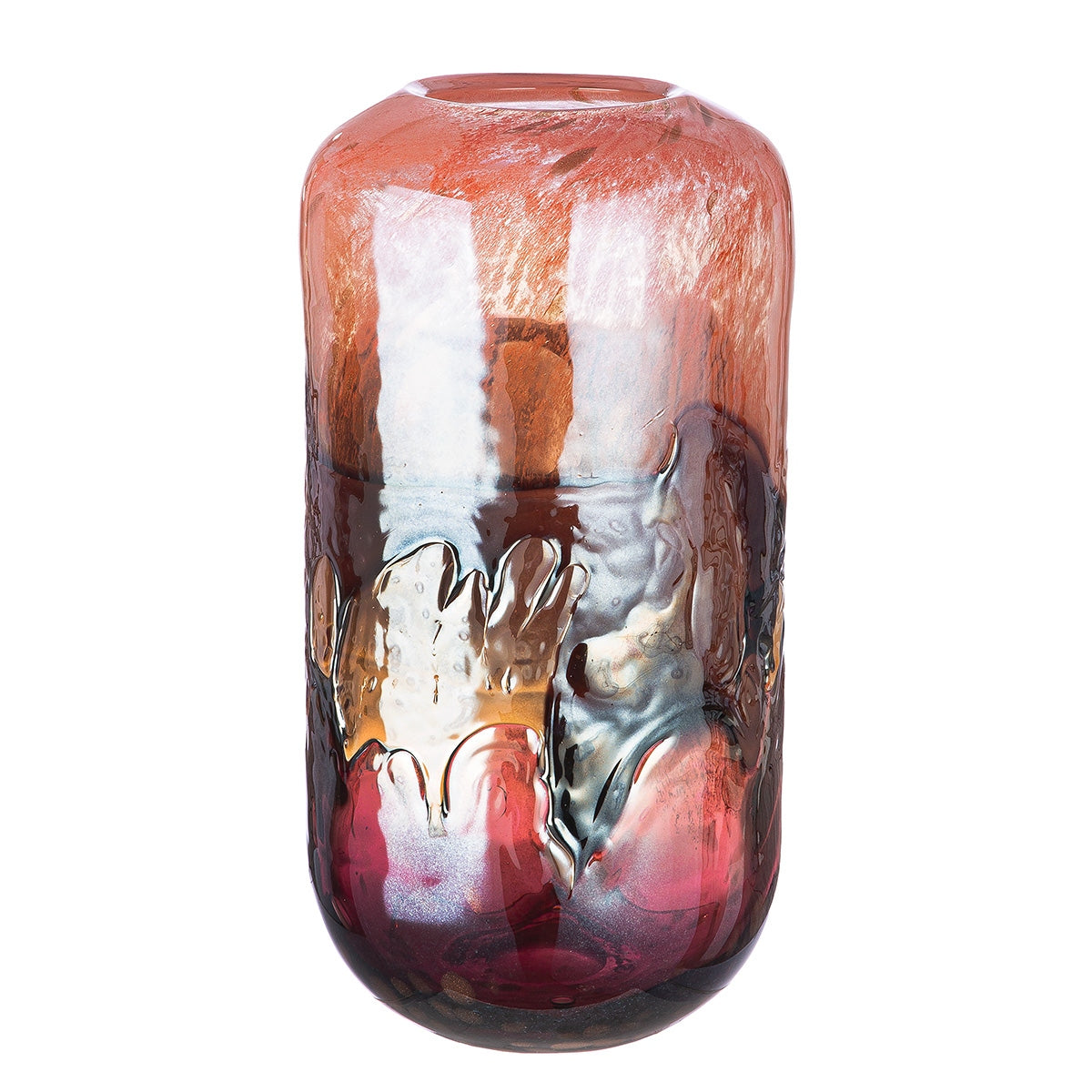 Glasart Βάζο "Apart" Γυάλινο Orange Rose PU H. 35 cm D. 20 cm - Hippiehome.gr