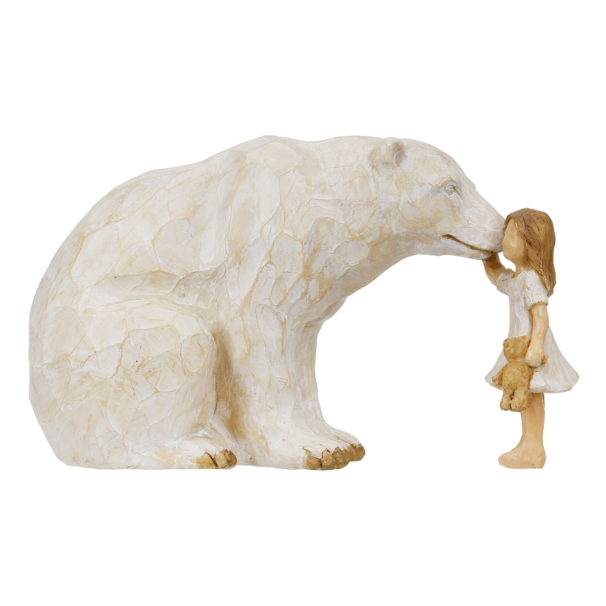 Φιγούρα Bear Child "Animal Lover" Child Motif Πολυρεζίνη Ecru PU 20x10x11.5cm - Hippiehome.gr