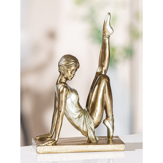 Διακοσμητικό ArteLibre Μπαλαρίνα Χρυσό Polyresin 12x6x18.5cm - Hippiehome.gr