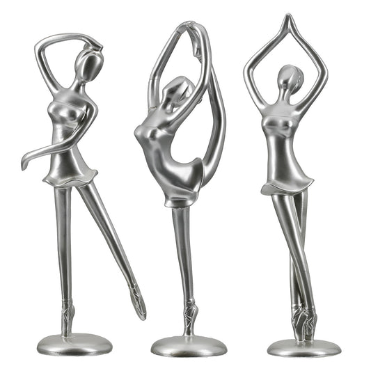 Φιγούρα Ballerina "Adeline" Πολυρεζίνη Ασημένιο PU Pcs. Assorted 10x9.5x29.5cm - Hippiehome.gr