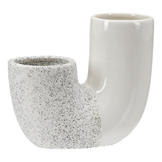 Βάζο "Poppy" Κεραμικό Λευκό PU 14.5x6.5x12.5cm - Hippiehome.gr