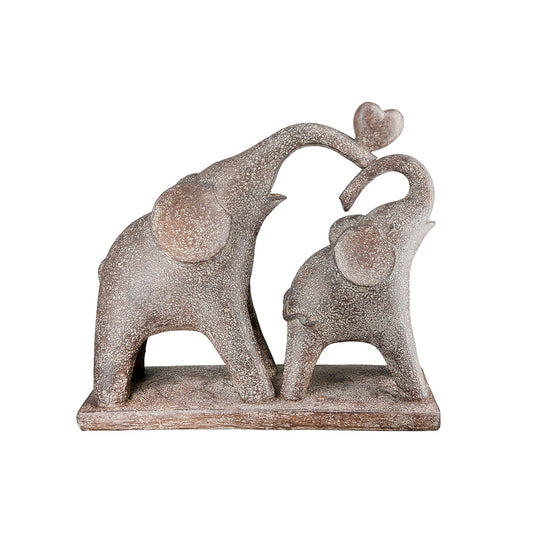 Φιγούρα Elephant "Marula" Πολυρεζίνη Brown PU 26.5x8.5x24cm - Hippiehome.gr