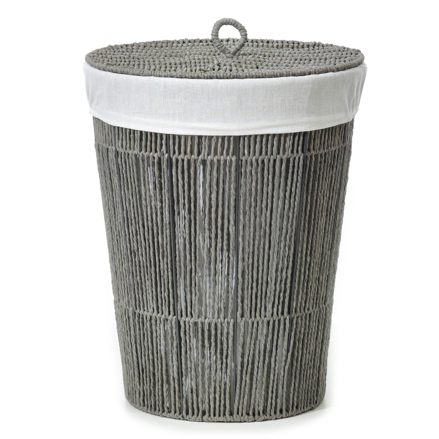 Καλάθι Απλύτων Γκρι Φ37cm - Hippiehome.gr