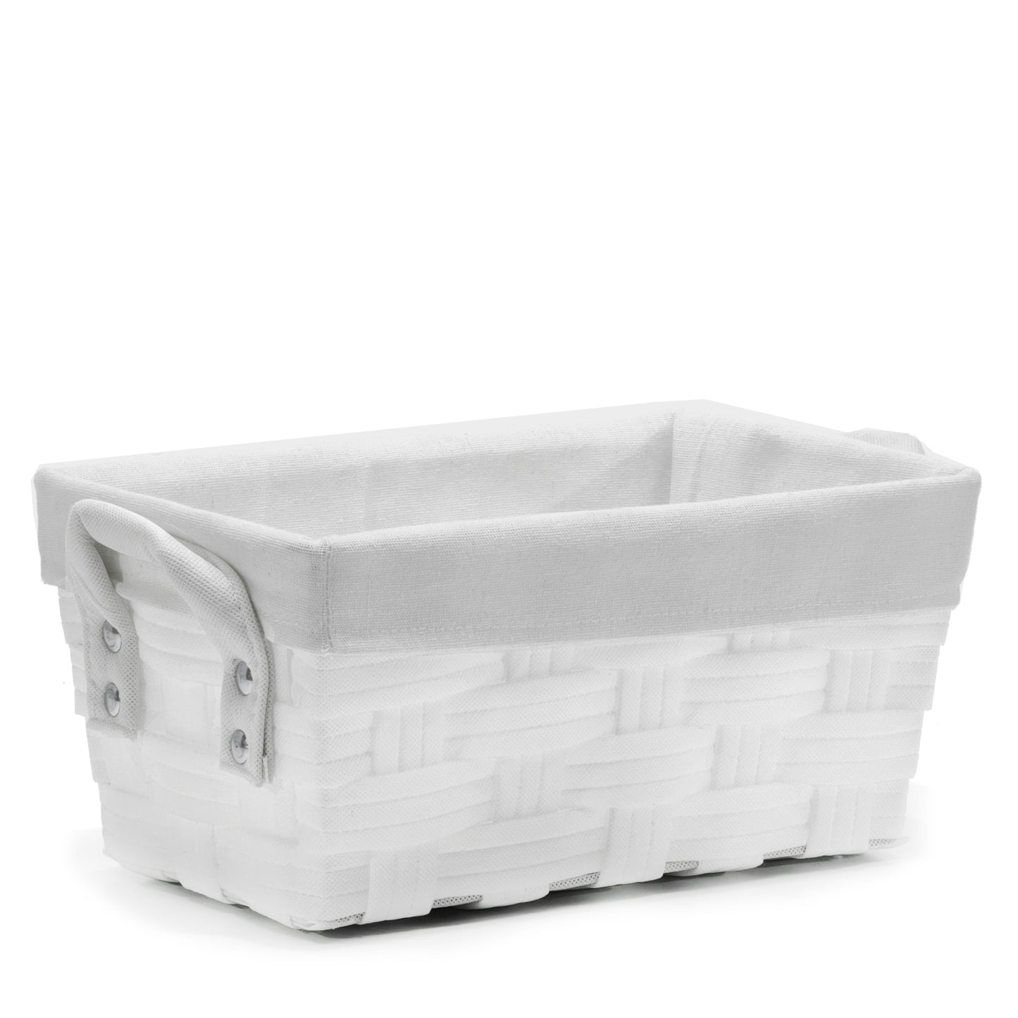 Καλάθι Με Λαβές Λευκό 33x21x16cm - Hippiehome.gr