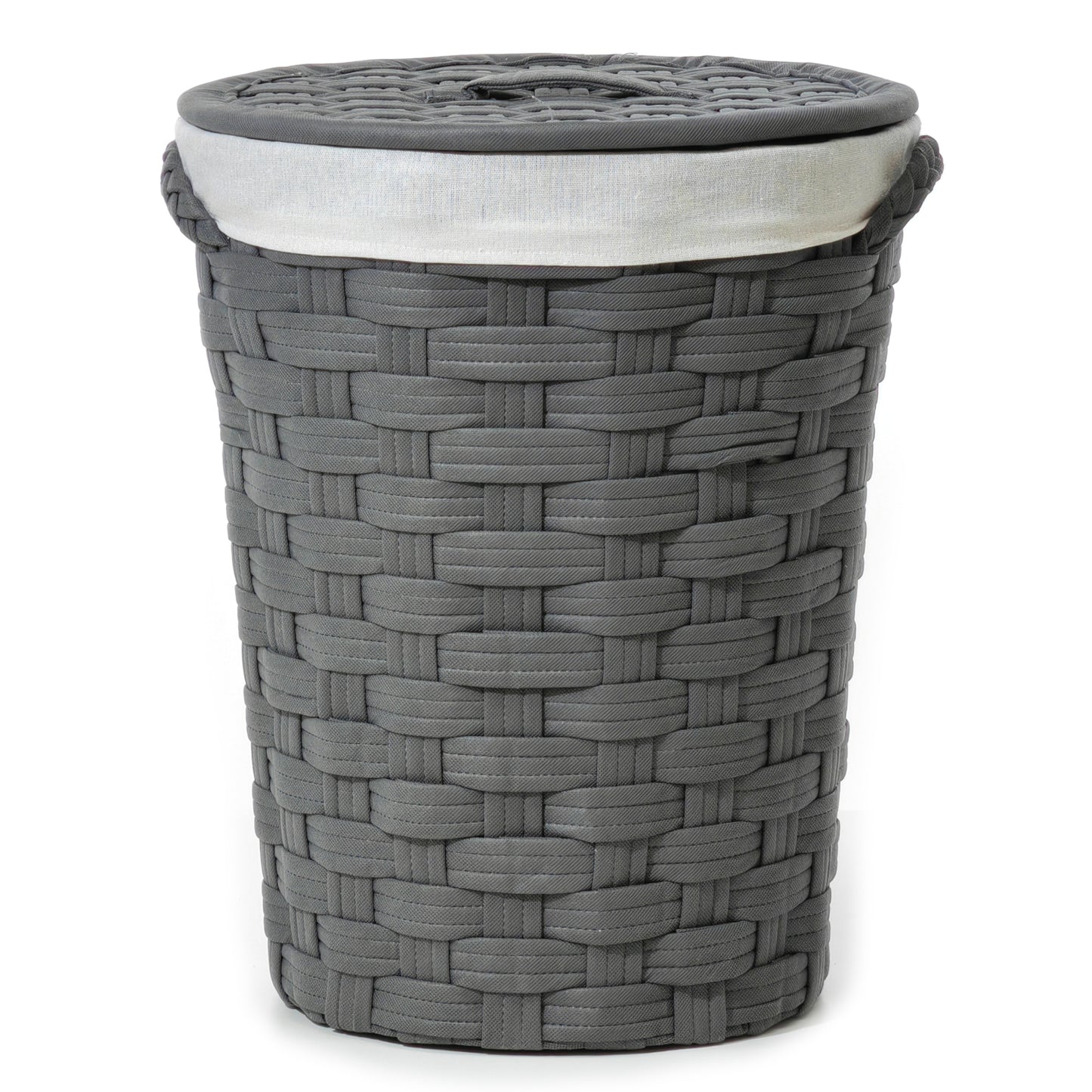 Καλάθι Απλύτων Γκρι Φ40x49cm - Hippiehome.gr