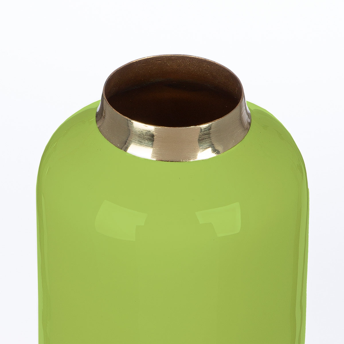Βάζο "Roro" Μέταλλο Cream Πράσινο PU Pcs. Assorted H. 10 cm D. 85 cm - Hippiehome.gr