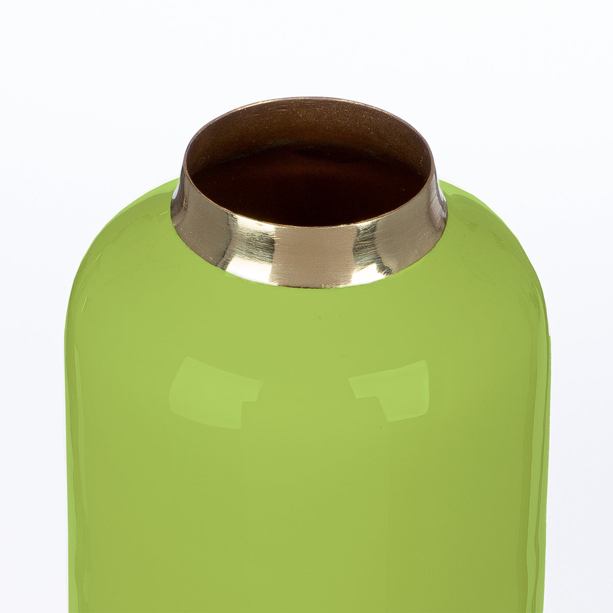 Βάζο "Roro" Μέταλλο Cream Πράσινο PU 2 Pcs. Assorted H. 20 cm D. 85 cm - Hippiehome.gr