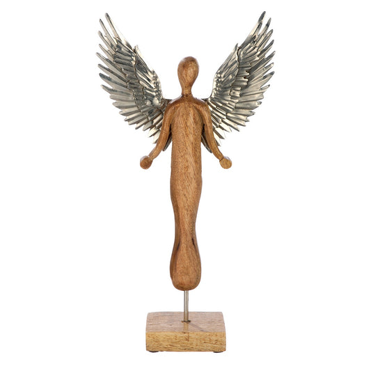 Φιγούρα Angels "Diana" Mango Ξύλο Ecru PU 4 19x7x36.5cm - Hippiehome.gr