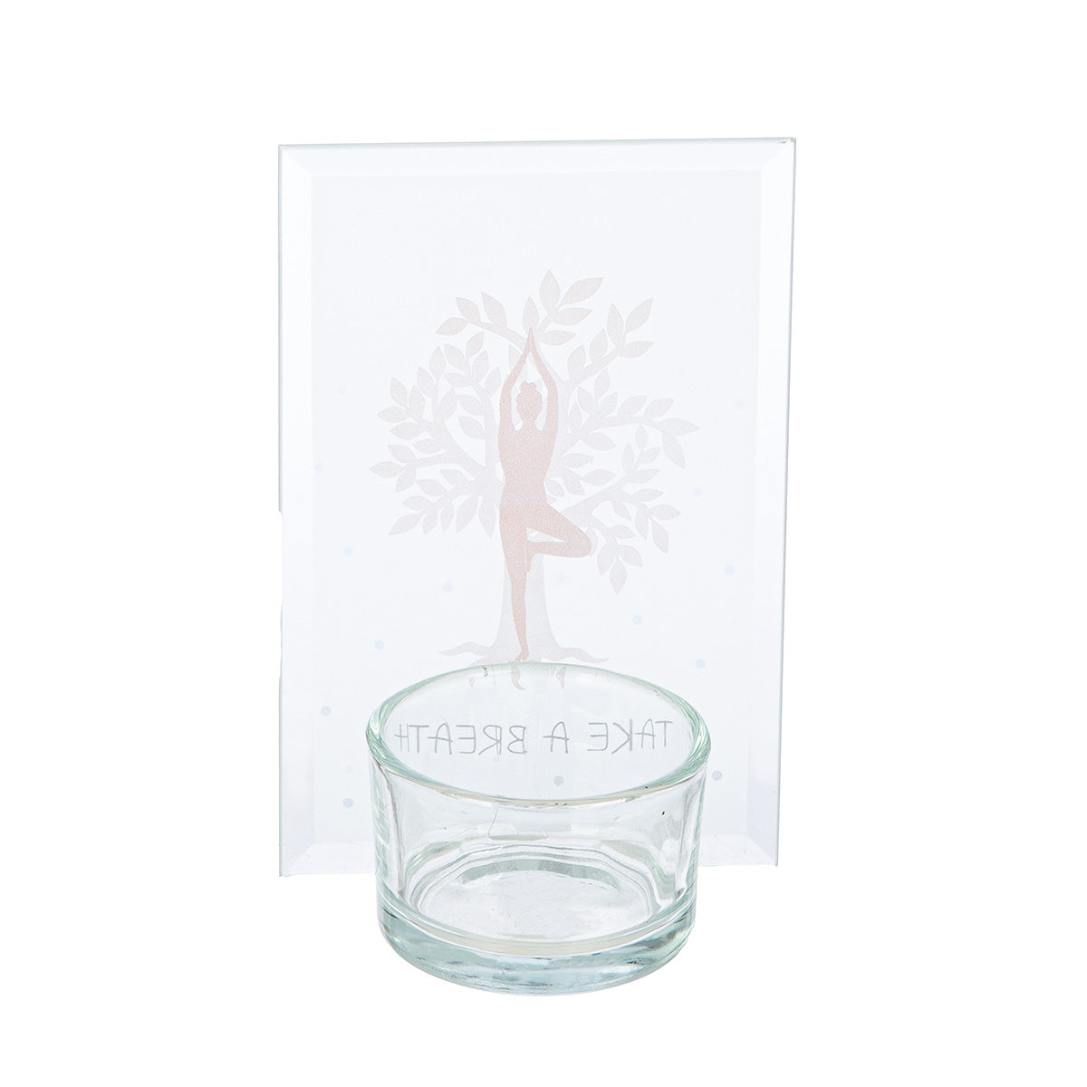 Ρεσώ Θήκη "Namaste" Γυάλινο Brown Λευκό PU 12 Pcs. Assorted 8x5x12cm - Hippiehome.gr