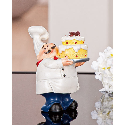 Φιγούρα Cook "Paolo" Πολυμερές Κόκκινο Λευκό PU 12 5.5x8x9.5cm - Hippiehome.gr