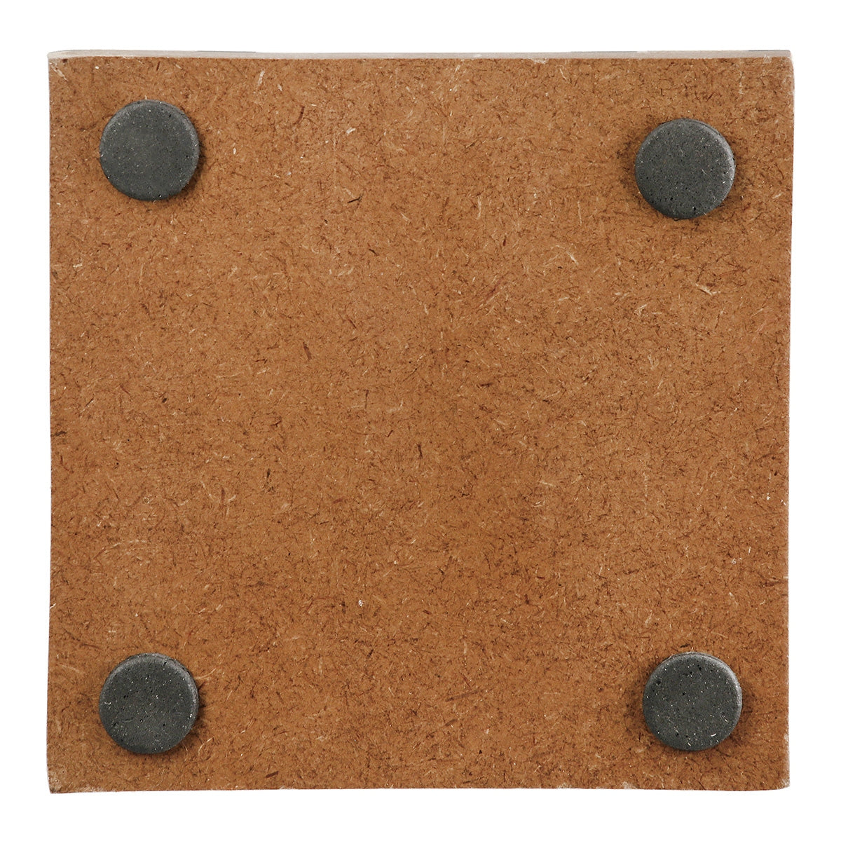 Σετ σουβέρ τετράγωνο Mango Ξύλο Μαύρο Καφέ Εκρού 10X5X10Cm 10X5X10Cm - Hippiehome.gr