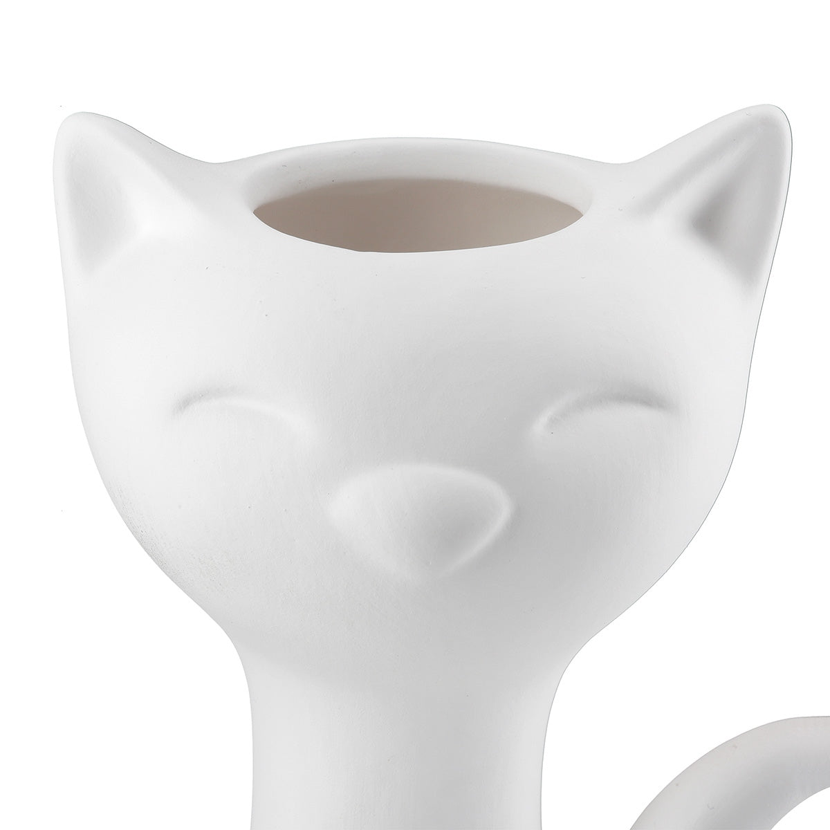 Βάζο "Cat" Κεραμικό Μαύρο Λευκό PU 2 Pcs. Assorted 15.5x12X34cm - Hippiehome.gr