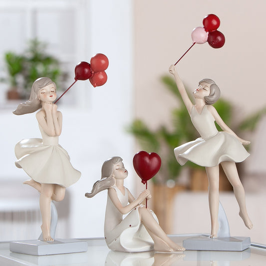 Φιγούρα Woman Πολυμερές Cream Κόκκινο PU Pcs. Assorted 9.5x6.5x23.5cm - Hippiehome.gr