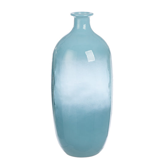 Βάζο Μπουκάλι Γυαλικά Μπλε D16X38Cm D16X38Cm - Hippiehome.gr