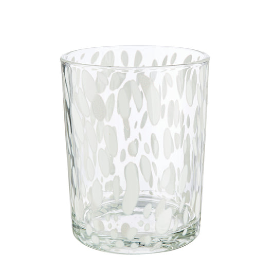 Φανάρι Κυλινδρικό Γυάλινο Διαφανές Λευκό D10X13Cm D10X13Cm - Hippiehome.gr