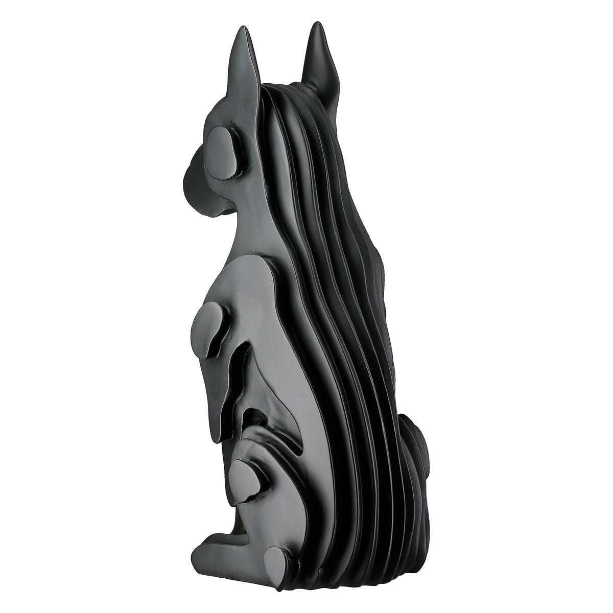 Figure Dog Synthetic Resin Black 13X15X29Cm 13X15X29Cm - Hippiehome.gr