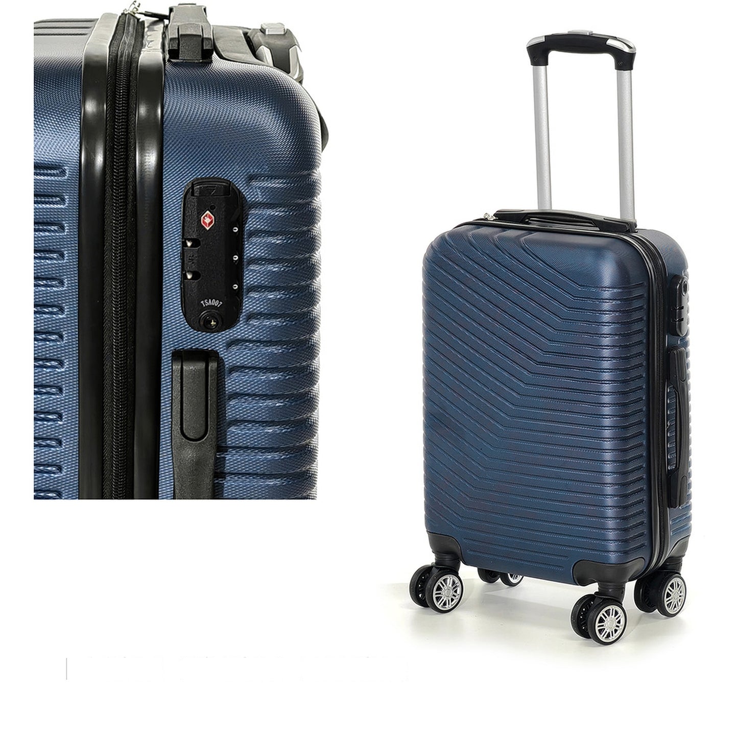 Βαλίτσα Καμπίνας Μπλε Ημι-Σκληρό 44x26x65cm - Hippiehome.gr