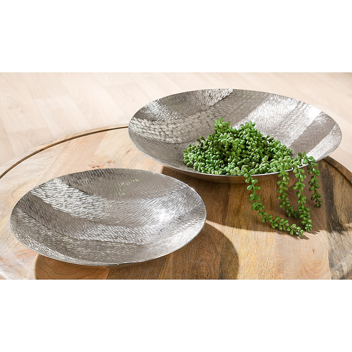 Μπολ ArteLibre Ασημί Αλουμίνιο Φ32x7cm - Hippiehome.gr