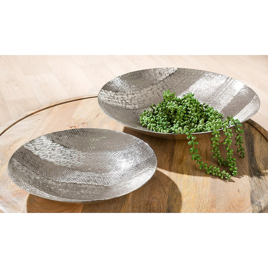 Μπολ ArteLibre Ασημί Αλουμίνιο Φ32x7cm - Hippiehome.gr