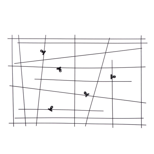 Photo Θήκη "Mikado" Μέταλλο Μαύρο PU 4 60x1x40cm - Hippiehome.gr