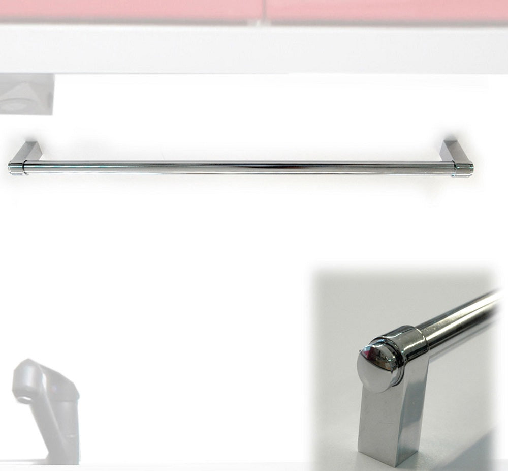 Βέργα Πετσέτας Ασημί Μέταλλο 80cm - Hippiehome.gr