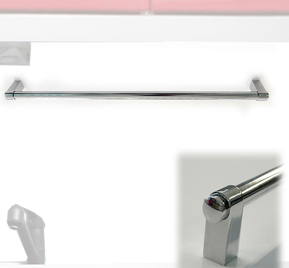 Βέργα Πετσέτας Ασημί Μέταλλο 98cm - Hippiehome.gr