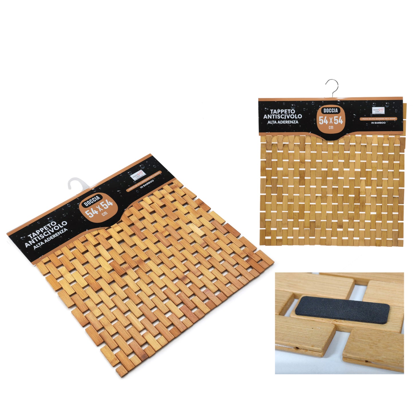 Χαλί Μπάνιου Μπαμπού 54x54cm - Hippiehome.gr