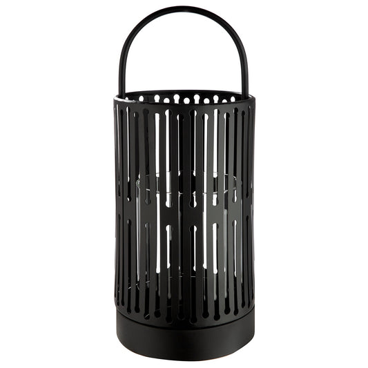 Φανάρι Κυλινδρικό Μεταλλικό Μαύρο D13X33Cm D13X33Cm - Hippiehome.gr