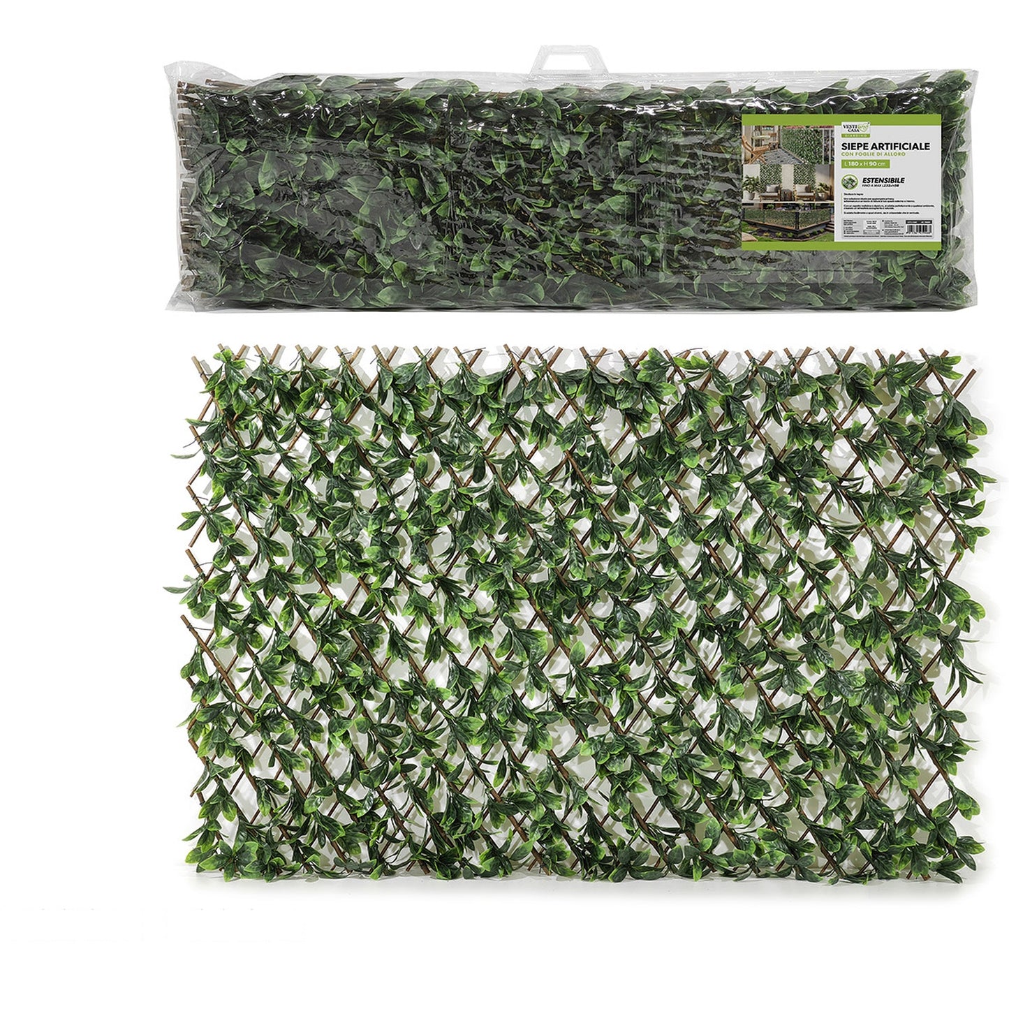 Φράχτης Πράσινο/Πλαστικό 180x90cm - Hippiehome.gr