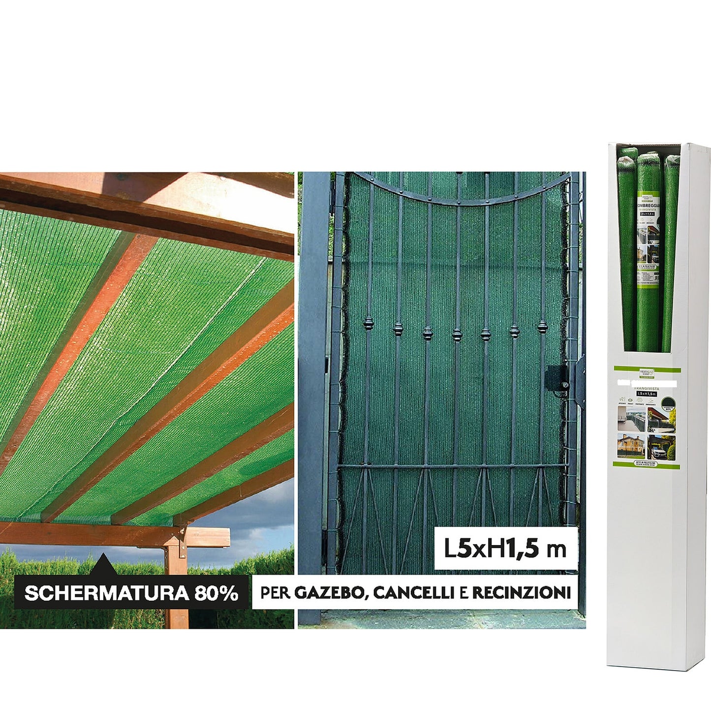 Δίχτυ Σκίασης Πράσινο 1.5x5m - Hippiehome.gr