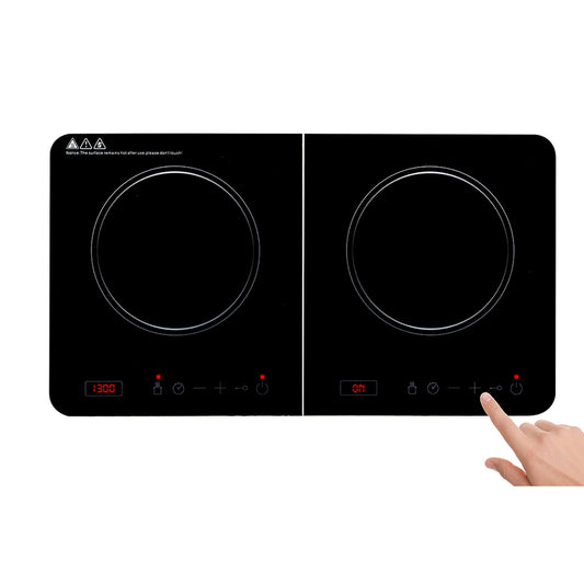 Επαγωγική Εστία Διπλή 3500W ALPINA - Hippiehome.gr