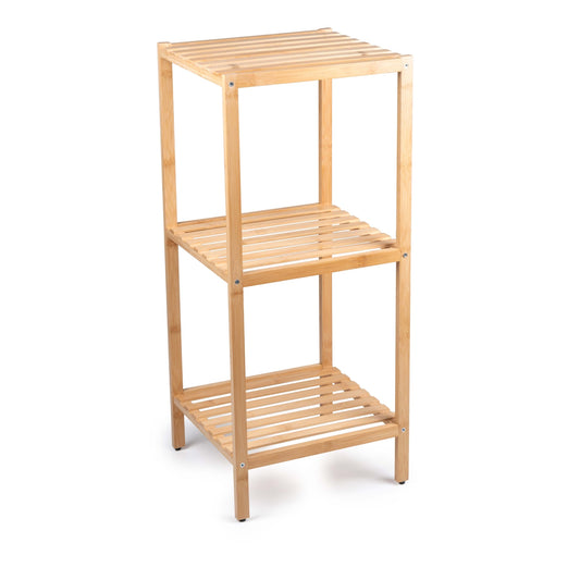 Ράφι Μπάνιου 3 Επιπέδων Μπαμπού - Hippiehome.gr