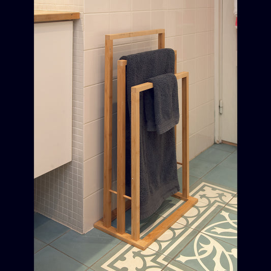 Κρεμάστρα Πετσετών Μπαμπού 42x24x81.5cm - Hippiehome.gr