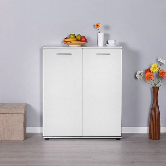 Ντουλάπι - παπουτσοθήκη 24 ζευγών Ultra Megapap δίφυλλο σε χρώμα λευκό 91x35x108εκ. - Hippiehome.gr