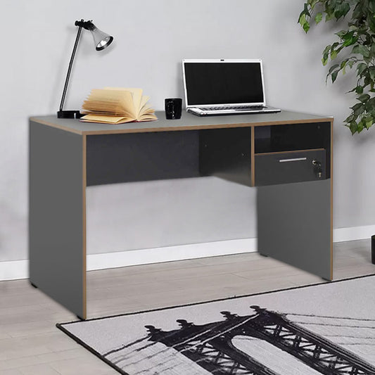 Γραφείο εργασίας Concept Megapap χρώμα ανθρακί 120x60x75εκ. - Hippiehome.gr