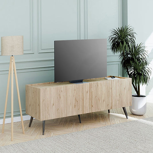 Έπιπλο τηλεόρασης Luna Megapap χρώμα florida oak 180x41x62εκ. - Hippiehome.gr