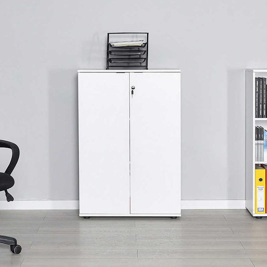 Ντουλάπι γραφείου Rio Megapap με κλειδαριά χρώμα λευκό 72x34x109εκ. - Hippiehome.gr