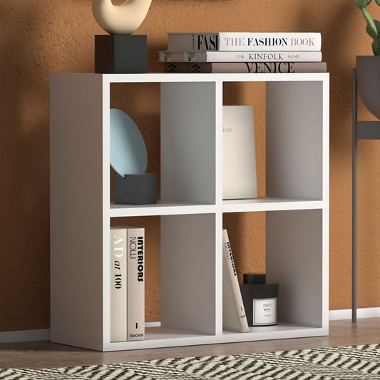 Βιβλιοθήκη Cube Megapap από μελαμίνη χρώμα λευκό 60x23x60εκ. - Hippiehome.gr