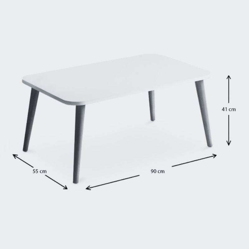 Τραπεζάκι σαλονιού Soul Megapap από μελαμίνη χρώμα γκρι ρετρό 90x55x41εκ. - Hippiehome.gr