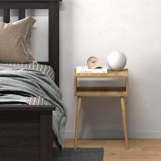 Κομοδίνο Fiona Megapap χρώμα pine oak 45x30x58εκ. - Hippiehome.gr