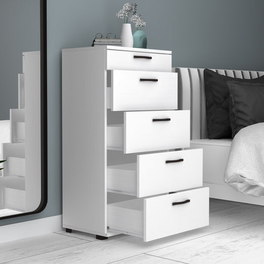 Συρταριέρα Helia Megapap χρώμα λευκό 60x44x108εκ. - Hippiehome.gr