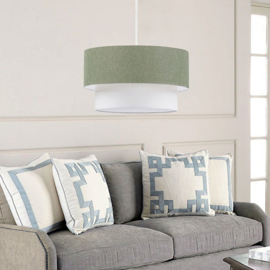 Φωτιστικό οροφής Whitehouse Megapap E27 υφασμάτινο μονόφωτο χρώμα χακί 30x20x55εκ. - Hippiehome.gr