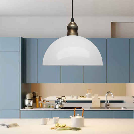 Φωτιστικό οροφής Tomas Megapap E27 μεταλλικό μονόφωτο χρώμα λευκό Ø25x100εκ. - Hippiehome.gr