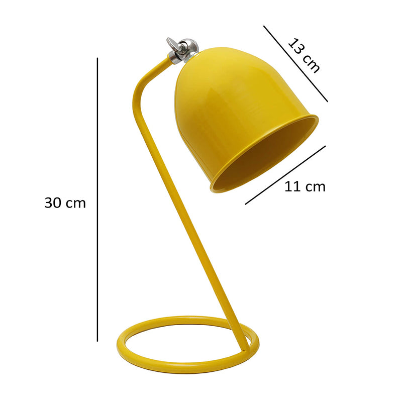 Φωτιστικό γραφείου Treviso Megapap E14 μεταλλικό χρώμα κίτρινο 11x13x30εκ. - Hippiehome.gr