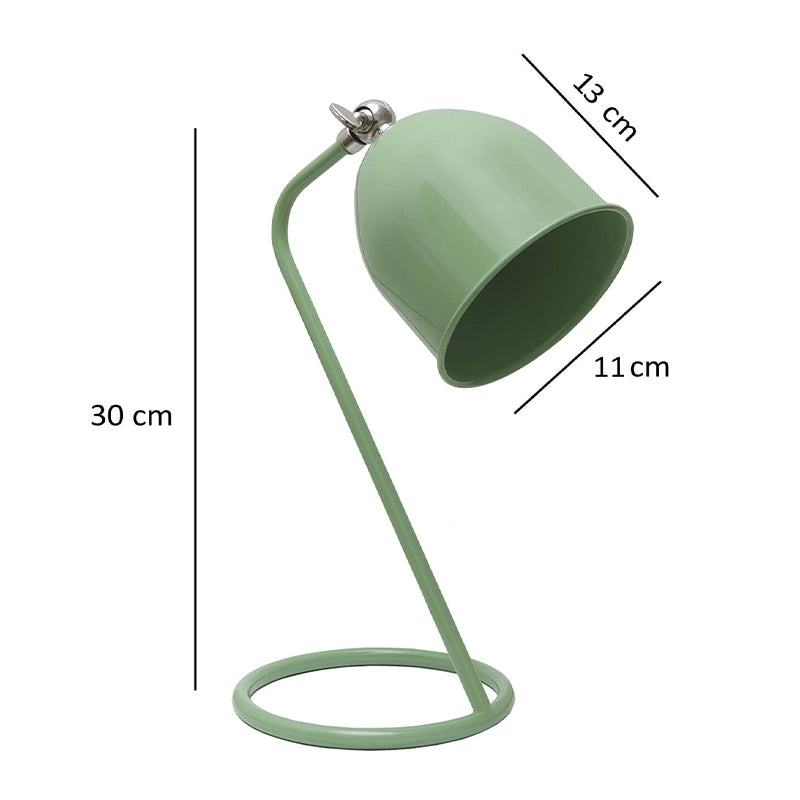 Φωτιστικό γραφείου Treviso Megapap E14 μεταλλικό χρώμα μέντα 11x13x30εκ. - Hippiehome.gr